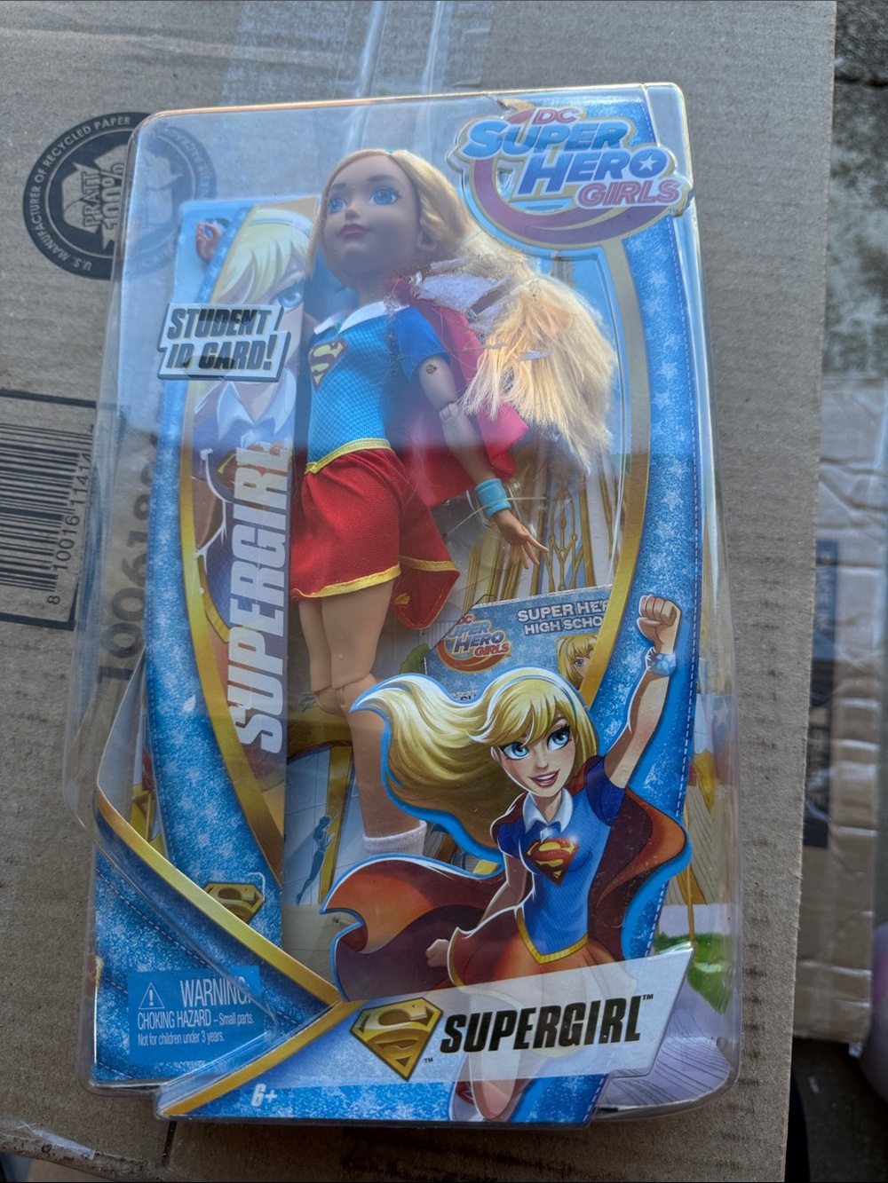 Mattel Supergirl Doll - Blue, Red, Yellow